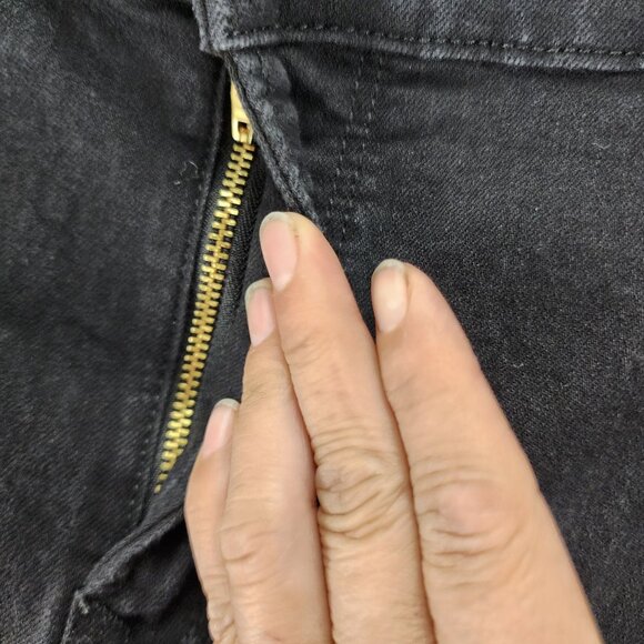 Old Navy Jeans Womens 18 Petite Black Stretch High Rise Curvy Straight - Picture 2 of 13